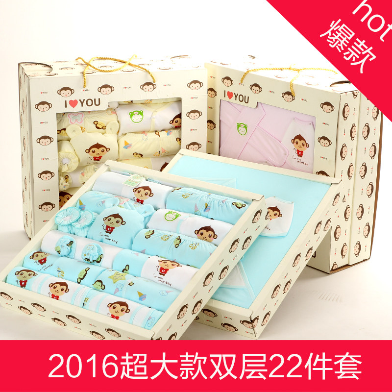 Coffret cadeau pour nouveau-né - Vêtements + Fournitures - Ref 1952622 Image 1