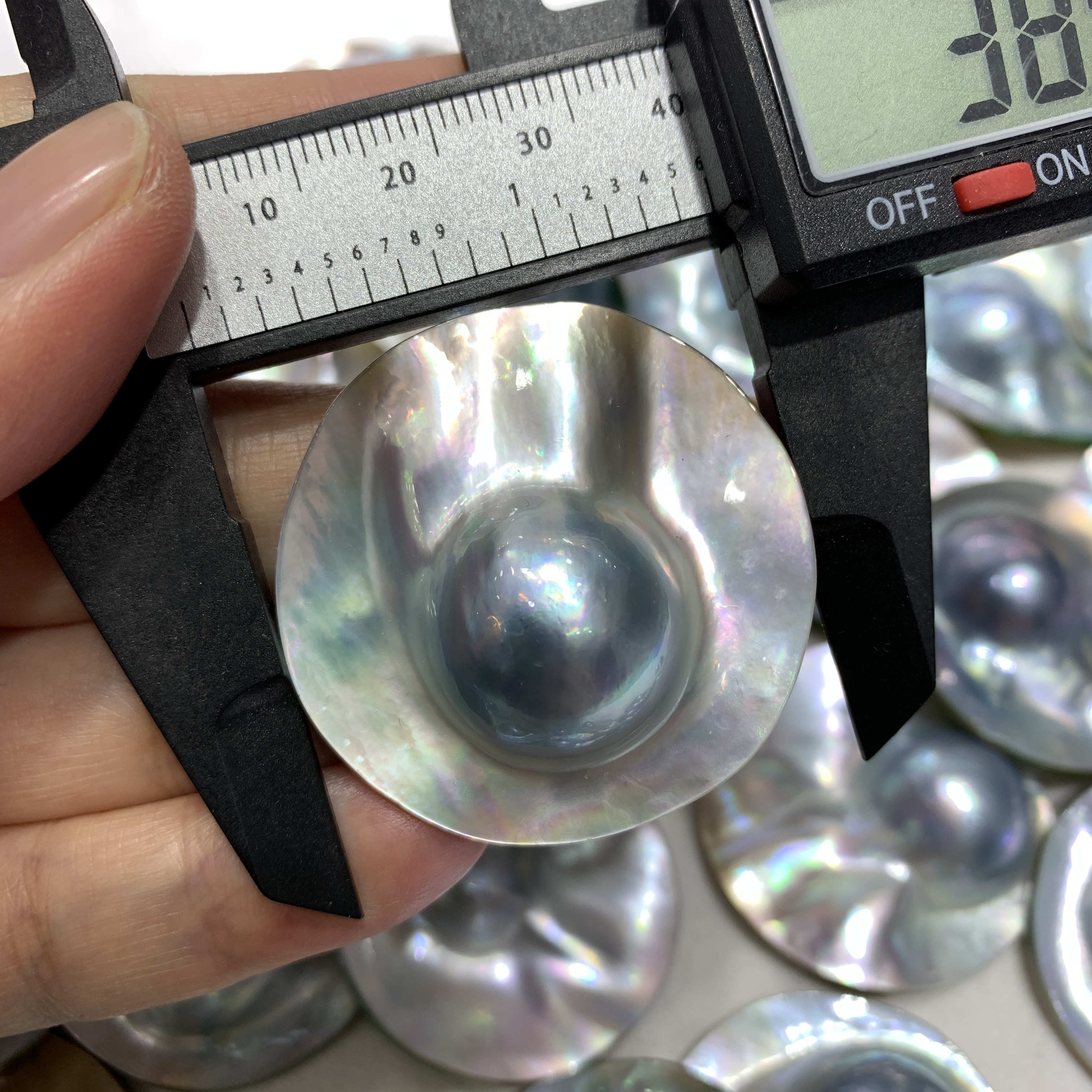 超级大尺寸天然日本荷包蛋马贝珍珠，支持定制选货，草帽星空蓝