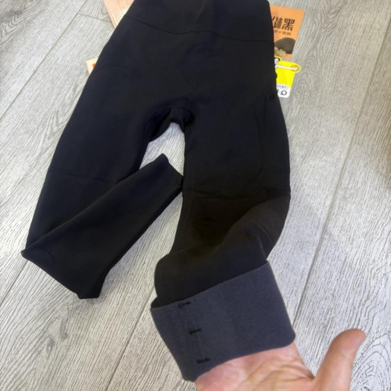 加厚驼绒护膝裤大码奶奶高腰妈妈