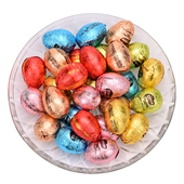 徐福记雀巢奇欧比蛋形软馅代可可脂巧克力散装 500g彩蛋零食年货