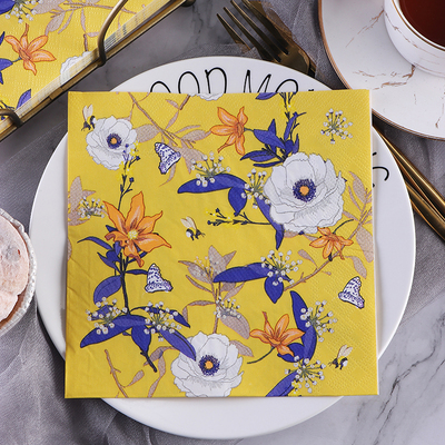 外贸出口原单彩色印花50张餐巾纸