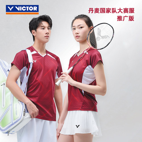 威克多VICTOR胜利羽毛球服推广版运动短袖速干T恤60000TD男女款