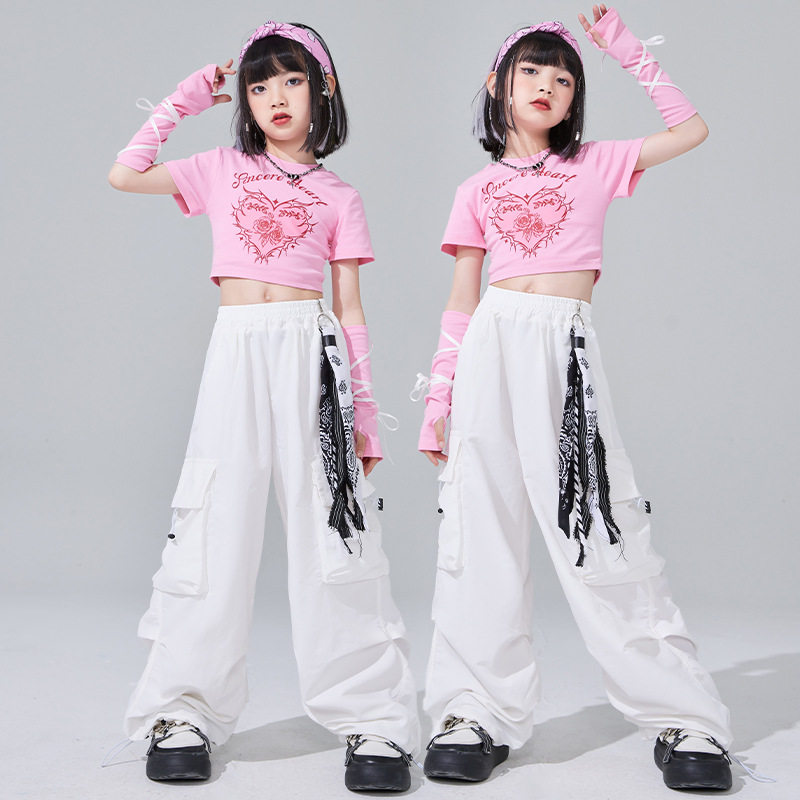 离别开出花浪漫樱花儿童路灯下的小姑娘女孩串烧跳舞蹈表演出服装