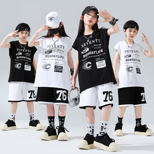 we will rock you帅帅的小男孩daddy动感少年儿童舞蹈表演出服装9