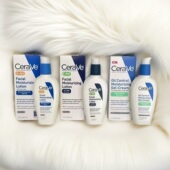 美国CeraVe适乐肤夜间保湿 修复屏障敏感AMPM乳液89ml补水含烟酰胺