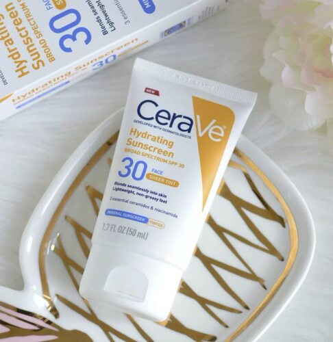 美国版Cerave适乐肤保湿矿物温和物理防晒霜氧化锌防晒乳SPF30倍