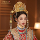 明制汉婚新娘头饰中式 发饰流苏挑牌奢华高级原创手工 婚礼凤冠古装