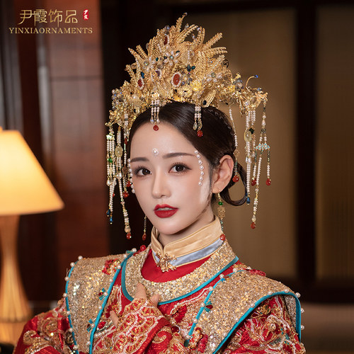 尹霞新款明制头饰奢华重工