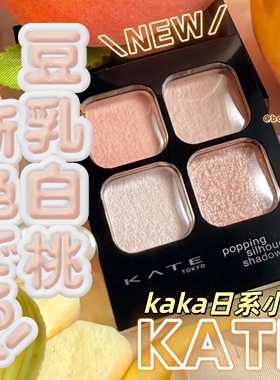 新色PK-2/PK-3日本kate四色眼影盘卧蚕提亮立体光泽珠光
