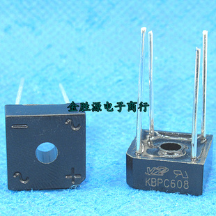 原装 KBPC608 整流桥堆 KBPC610单相桥式整流桥6A 800V 1000V 4脚