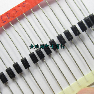 直插 肖特基整流二极管SR2200 SB2200 MBR2200 2A 200V DO-15原装