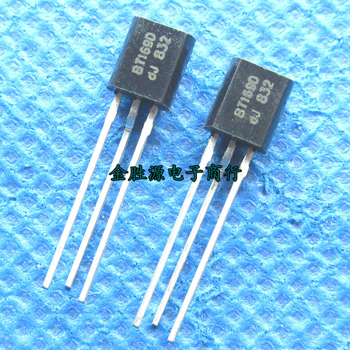 单向可控硅三极管 BT169D BT169 TO92 0.8A 400V 晶闸管 进口原装