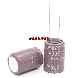 日本化工电解电容 200V270UF 18*25 270UF200V 黑金刚KXJ高频低阻