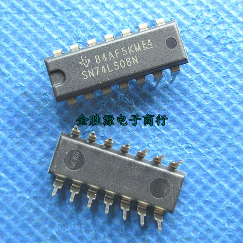 直插逻辑 IC SN74LS08N 74LS08 LS08 DIP-14 四路2输入与门 原装