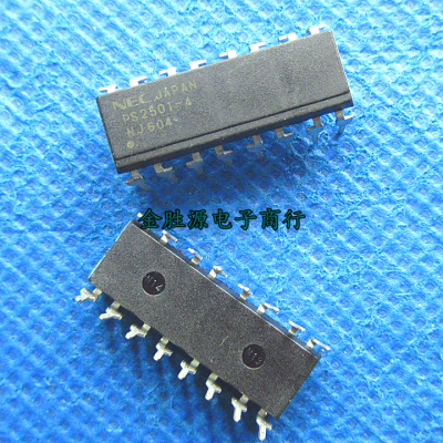 直插光耦PS2501-4 PS2501 DIP16 16脚 四路光电耦合器 进口原装