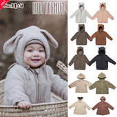 9折秋冬新款 Huttelihut婴儿男女宝宝秋冬羊毛上衣抓绒外套外出服