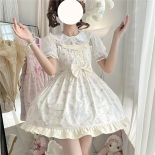 制服秋冬套装lolita裙甜美日常洋装百搭jsk连衣裙蝴蝶结宝