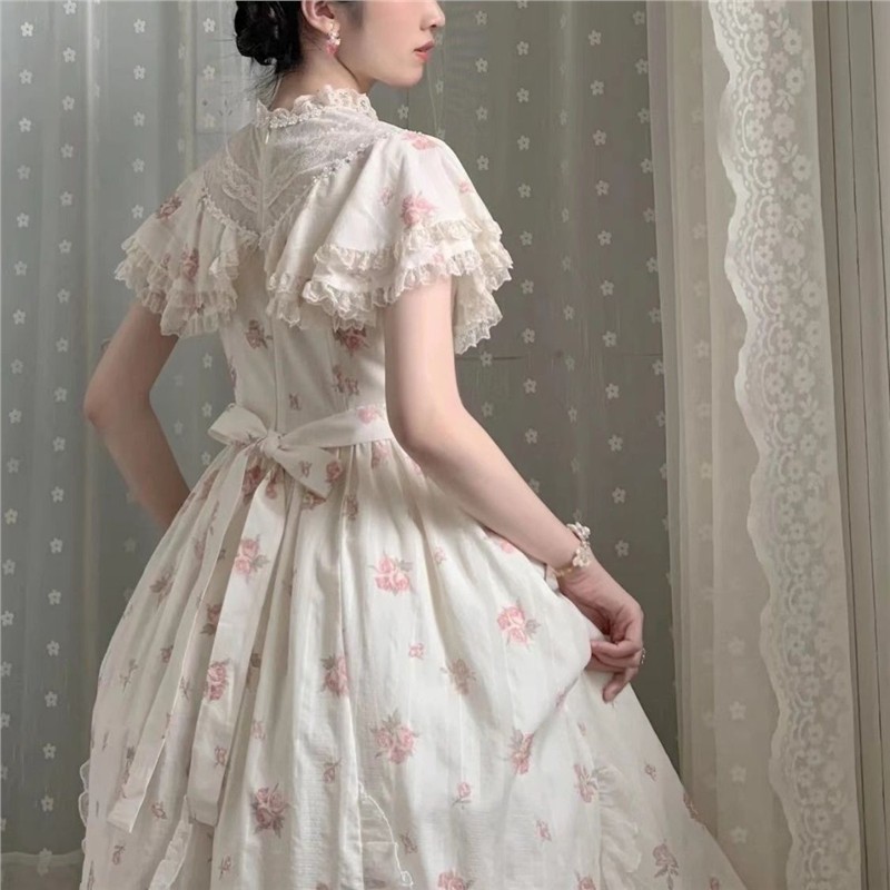 摇篮曲blooming爱德华领lolita洛丽塔连衣裙cla系优雅洋装公主裙图片