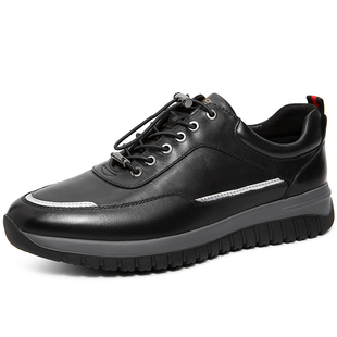 潮低帮鞋 金利来男鞋 轻质真皮运动休闲鞋 新款 男265130334 2021秋季