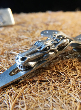 山鹿EDC美国钢火风格xm18两孔背夹笔夹steelflame适用辛德勒等