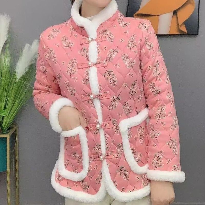 东北花棉袄女冬季新款中国风加绒小花棉衣妈妈中老年唐装棉服外套,女装/女士精品,棉衣/棉服,淘宝优惠券,粉丝福利购,淘宝优惠卷