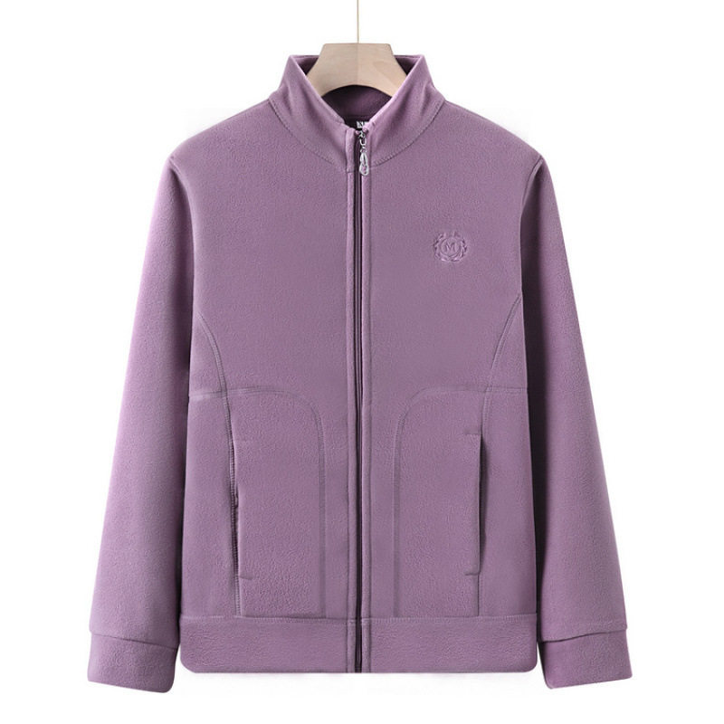 妈妈秋冬新款摇粒绒外套女加厚保暖抓绒上衣中老年奶奶装立领开衫,女装/女士精品,中老年女装,淘宝优惠券,粉丝福利购,淘宝优惠卷