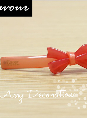 正品FAVOUR风之彩亚克力高档发饰 韩版AZ糖果色一字夹青蛙夹