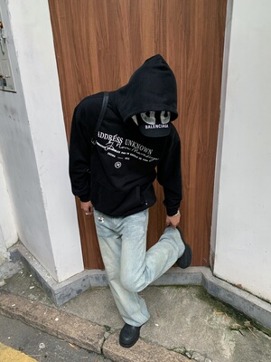 Addressunknown草写卫衣