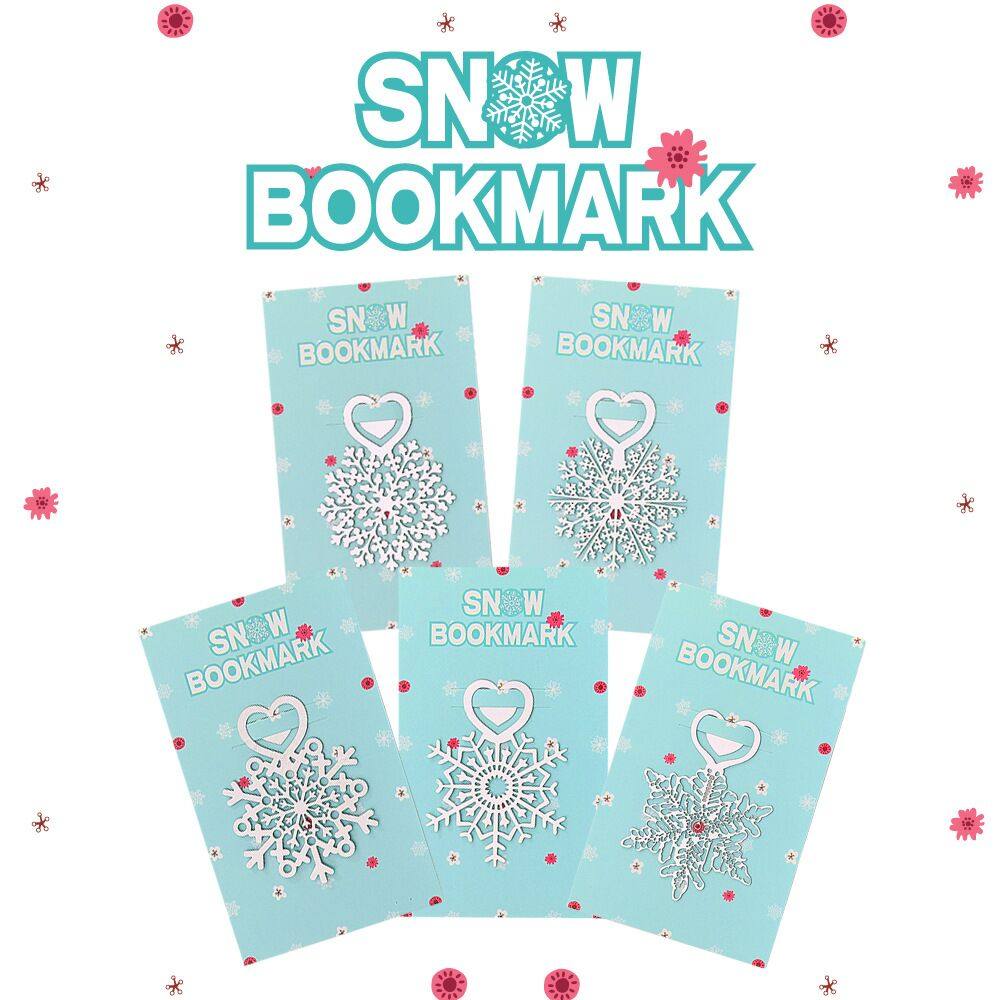 上尚创意《爱心雪花》金属可爱清新简约韩式礼品书签 4款可选