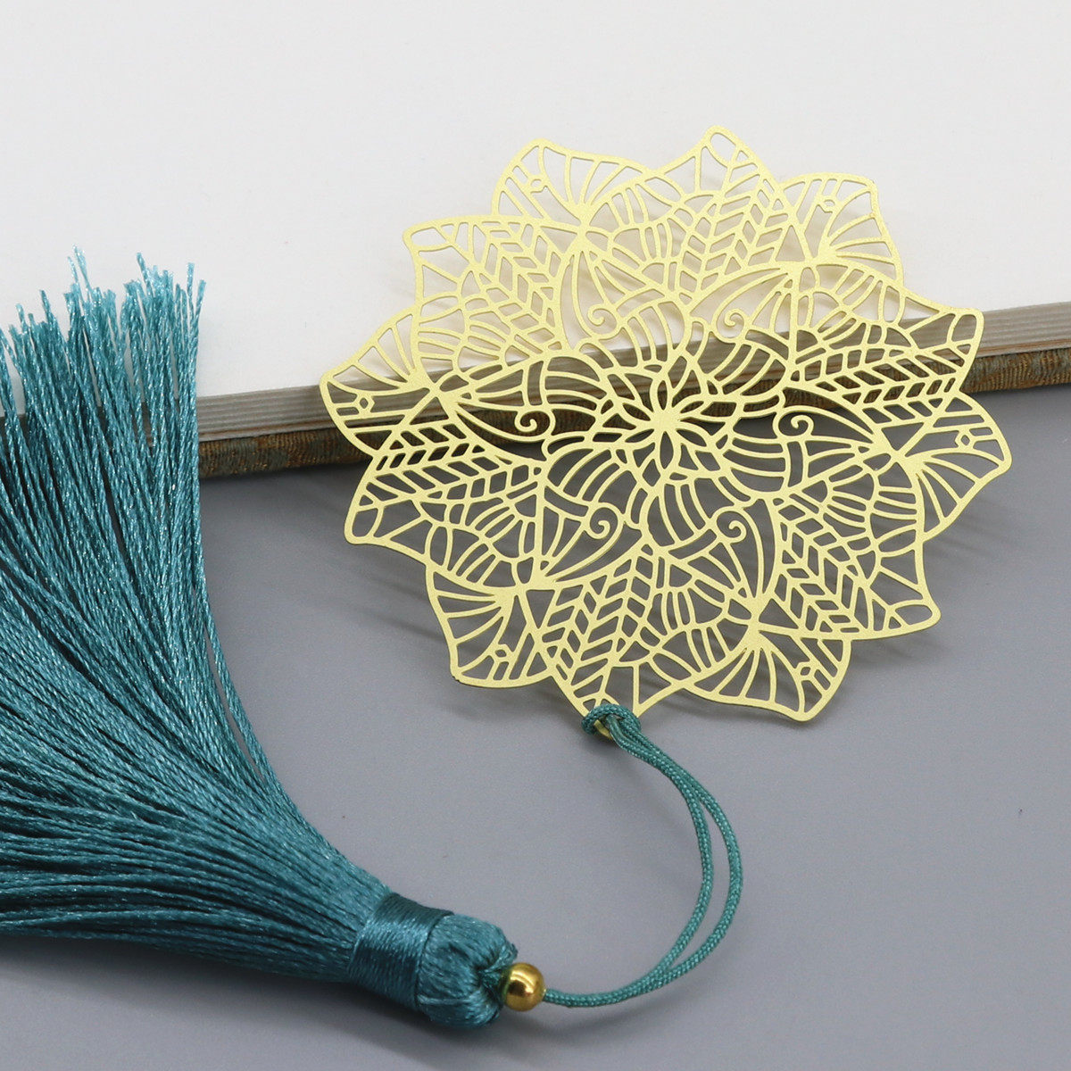 曼陀罗 黄铜禅意花卉流苏精美艺术文艺清新中国风古典礼品书签,文具电教/文化用品/商务用品,书签,淘宝优惠券,粉丝福利购,淘宝优惠卷