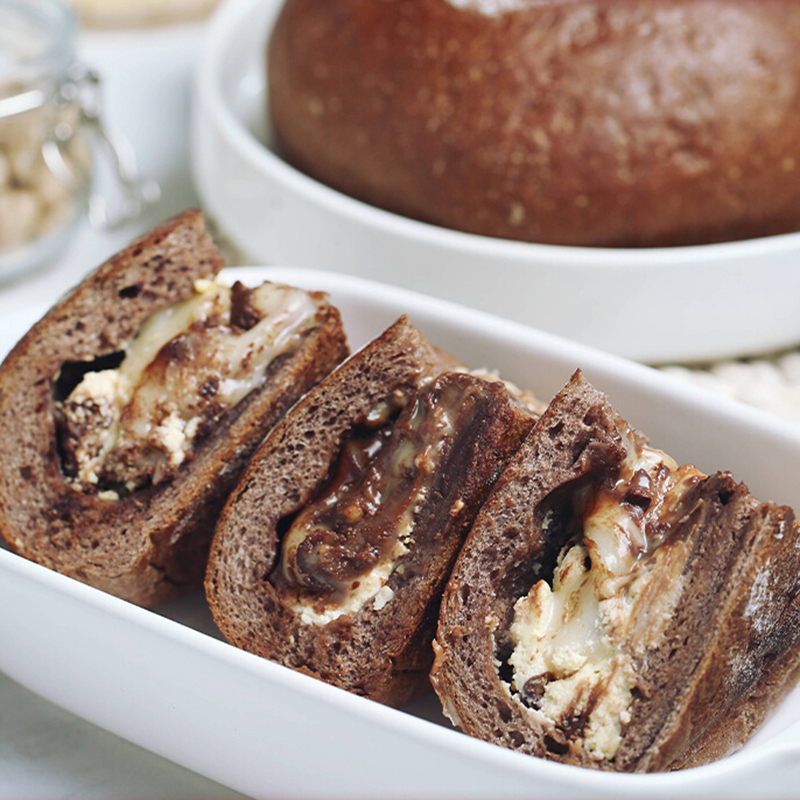 巧克力流心奶酪软欧包全麦面包代餐早餐下午茶网红休闲零食饱腹