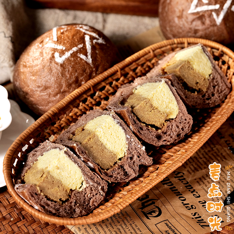 生椰拿铁奶酪酥软欧包夹心面包代早餐手作零食健康营养饱腹