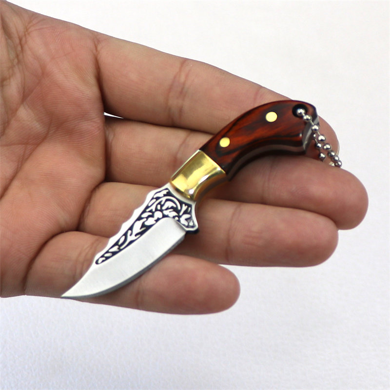 迷你创意造型小刀随身便携快递刀开箱刀轻便袖珍龙骨一体小直刀