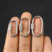 304不锈钢跑道形状挂扣钥匙扣汽车锁匙扣户外随身便携工具小挂扣