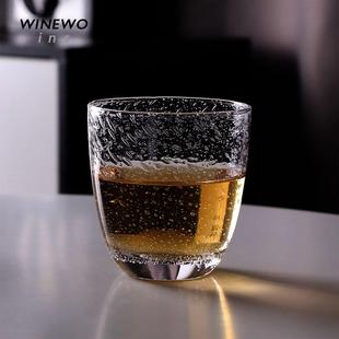 大雨杯 高难度气泡硝子杯子ins Winewo手作酒杯威士忌杯洋酒杯日式