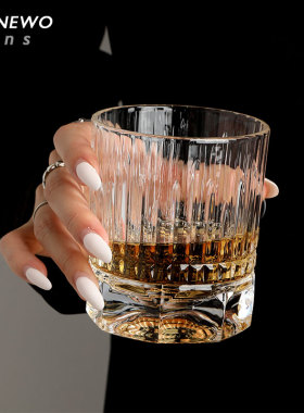 {光会转弯遇见你}中古北欧VINTAGE水晶玻璃酒杯 威士忌杯啤酒杯子