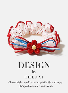 可爱花朵樱桃蝴蝶结大肠发圈女丸子头发绳马尾扎头绳女孩头饰发饰