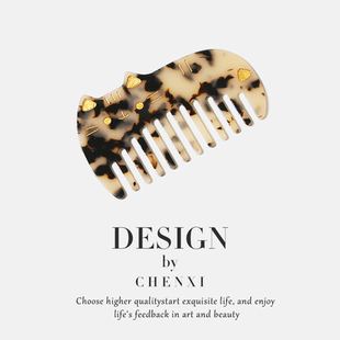 简约精致醋酸宽齿猫咪梳子女可爱随身便携洗漱化妆ins不伤发梳子