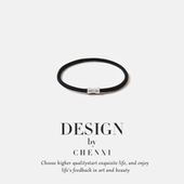 韩版 高弹力简约合金属复古基础发绳送男友小皮筋女扎发高马尾发饰