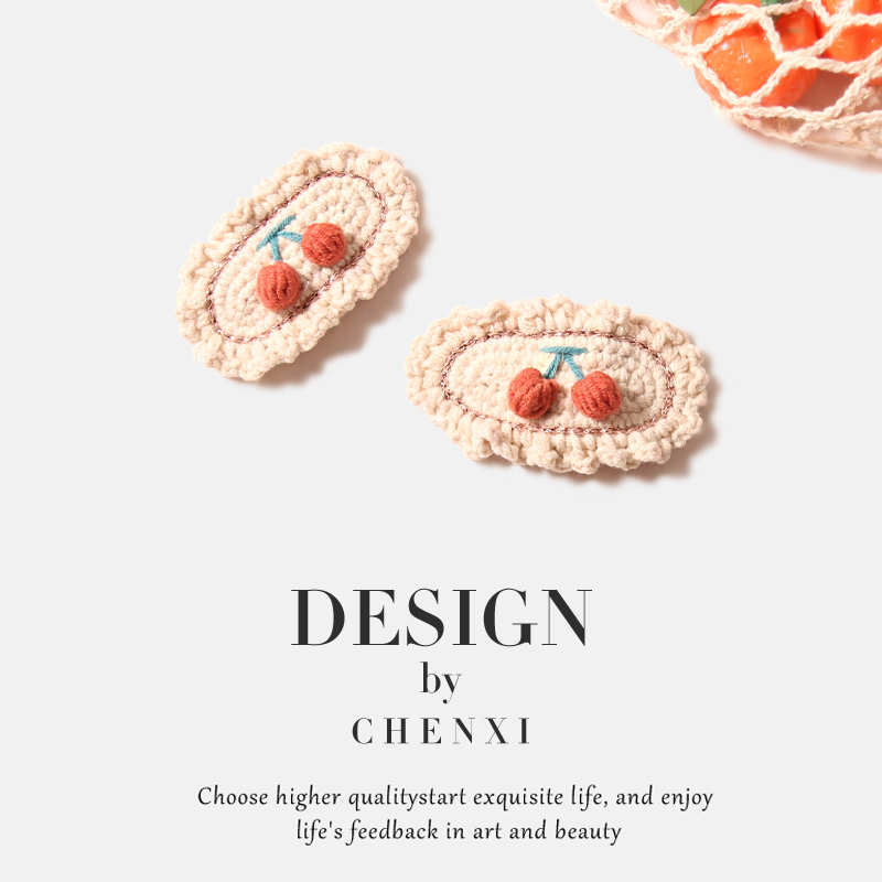 原创设计发夹编织可爱刘海夹头饰