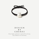 2件 日韩可爱网红ins龙猫发绳蝴蝶结发饰少女头绳高弹皮筋皮套 包邮