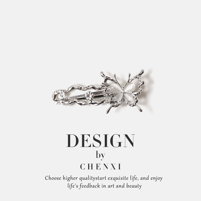 原创设计清冷感蝴蝶辣妹Y2K发夹