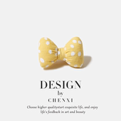 可爱波点蝴蝶结发卡甜美少女心刘海碎发侧边夹马尾顶夹公主头发饰