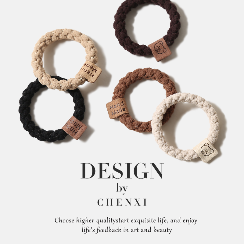 原创设计发绳毛绒可爱扎发头饰