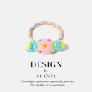 多巴胺彩色针织糖果发绳甜美少女心扎发百搭发圈双马尾不伤发发饰