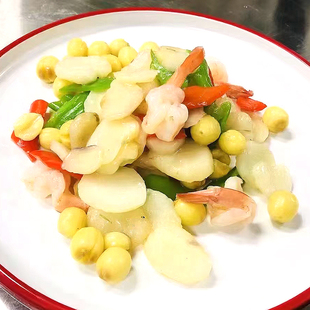 荷塘小炒仁莲子马蹄速冻蔬菜方便预制菜速冻食品清炒餐饮特色食材