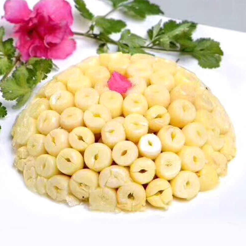 鲜莲子扣早生贵子酒店特色菜食材乡厨饭店喜宴酒席速冻蔬菜预制菜