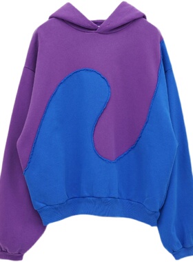 【国内现货】ERL 解构缝线拼色宽松休闲男女同款连帽卫衣