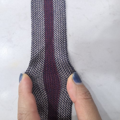 不厚哦 涤纶针织加肥条小横弹针织加宽条咖啡色系衣服加宽加肥