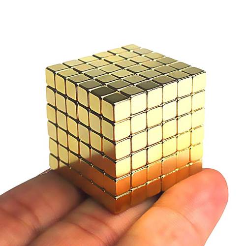巴克球土豪金魔力磁力球方块磁铁球桌面解压磁铁魔方益智拼插玩具